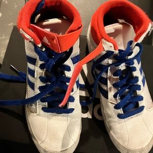 Kids size 3 adidas wrestling shoes